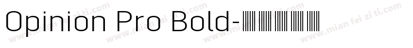 Opinion Pro Bold字体转换